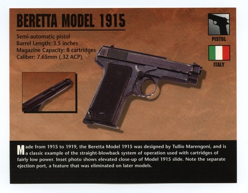 Beretta modello 1915 pistola - beretta,
