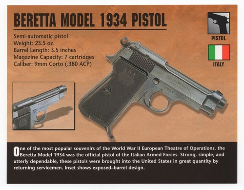 Beretta modello 1934 pistola - modello,